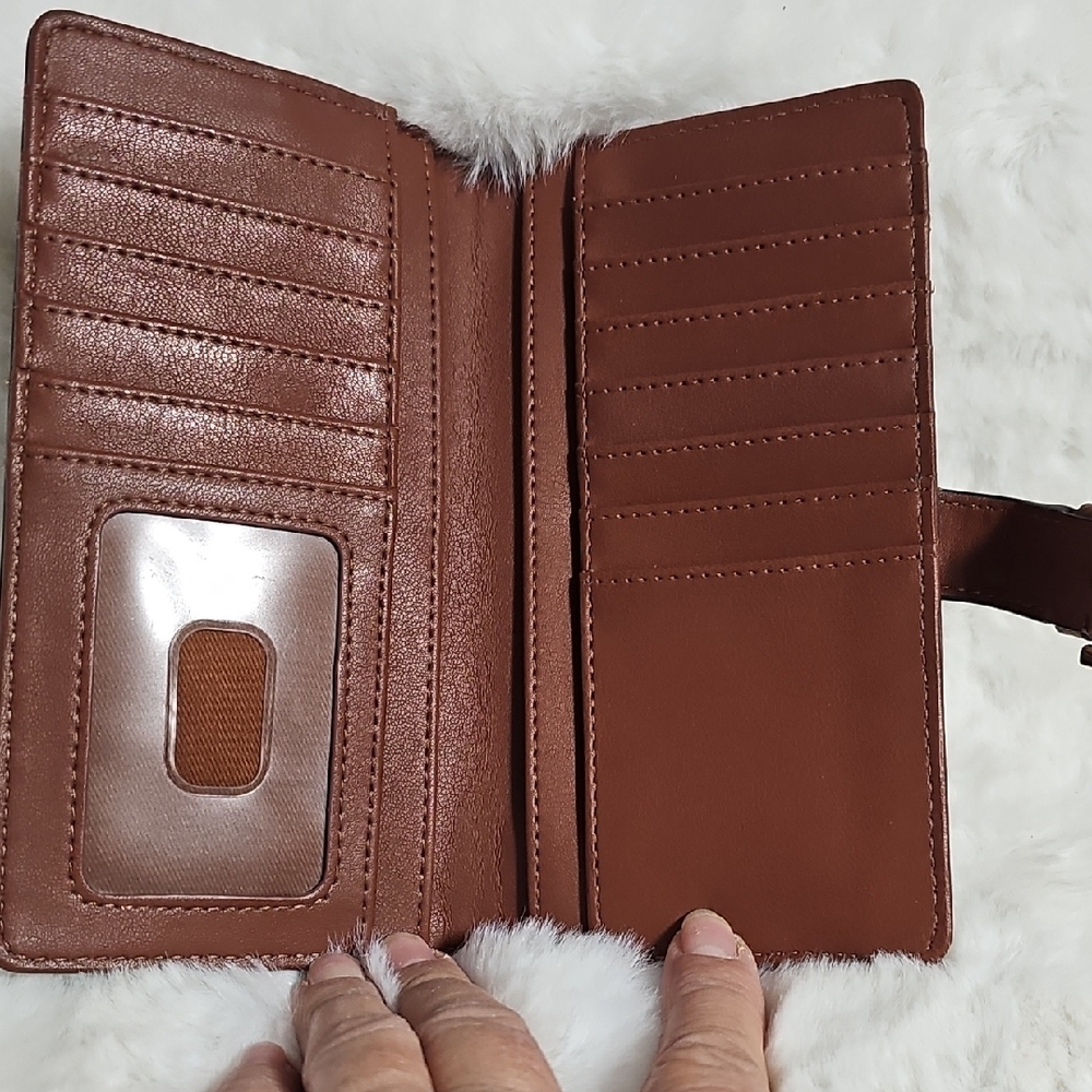Fossil Harwell Medium Leather Tab Wallet - Picture 8 of 16